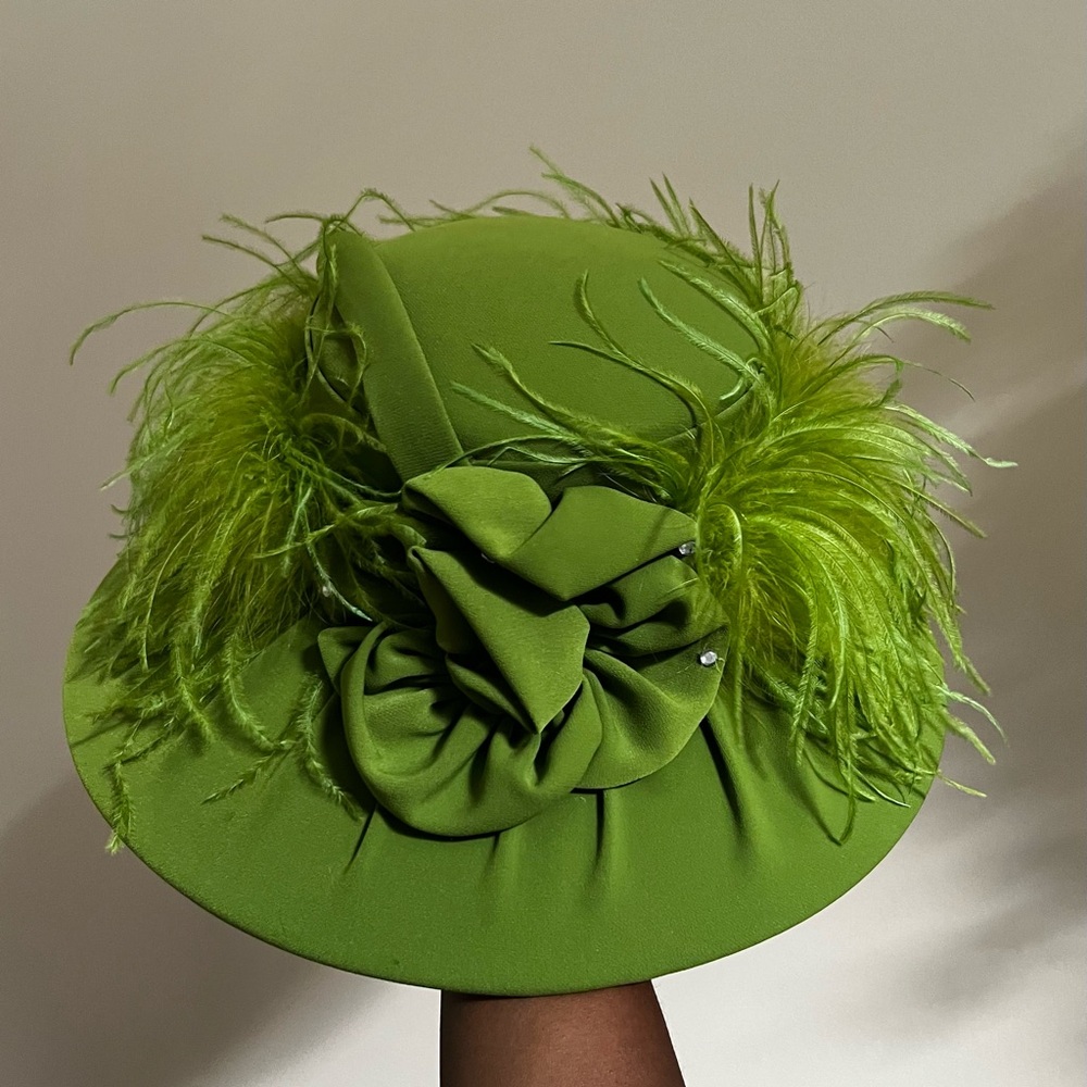 Green church hat